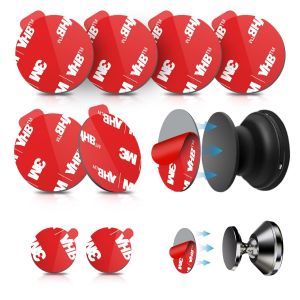 6 Pi&egrave;ces Tampon Adh&eacute;sif De Remplacement 3m Pour Support De Poign&eacute;e Pliable,Autocollants Double Face Pour Base Extensible De T&eacute;l&eacute;phone,Ruban Vhb Extra R&eacute;sistant Pour Support De Voiture Mobile - Neuf