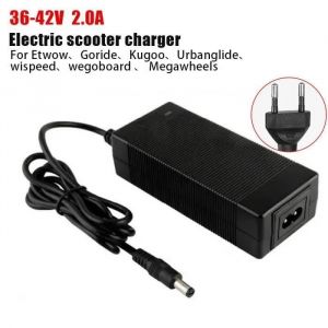 Chargeur 42v DC pour trottinettes électrique en 36v Etwow, Go ride , Kugoo , Urbanglide , wispeed , wegoboard , Megawheels Cable - Neuf