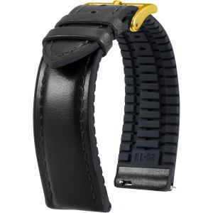 Eryi-Bracelet Montre En Cuir 22mm 21mm 20mm 19mm 18mm 16mm 14mm Cuir Ciré À L'huile Et Silicone Hybrid Bracelets De Montre À Dégagement Rapide Pour Homme Femme 6 Couleurs - Neuf