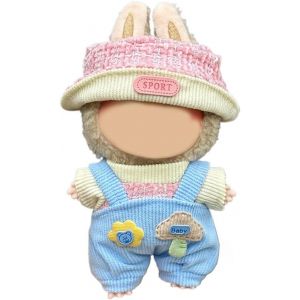KALANKA-Poupée de 17 cm, adaptée pour les poupées labubu de 17 cm, accessoires pour animaux en peluche, vêtements et peluches Iabbu, ensemble sans poupée, cadeaux DIY pour enfants (17 cm) - Neuf