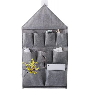 Les Poches De Rangement De Porte,Sacs De Rangement Suspendus Organisateur Lin Coton Tissu Mur Porte Placard 9 Pocke - Neuf