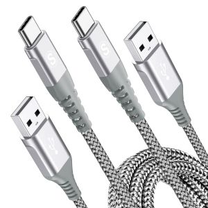 Maxgroup C&acirc;ble Usb C [2m,Lot De 2] Charge Rapide 3a Fil Chargeur Type C Tress&eacute; C&acirc;ble Usb C Pour iPhone 16/ iPhone 15 Pro Max,Samsung Galaxy S25/S24/S23 To S8,Sony,Note20,M31,Huawei,Xiaomi,Pixel,Lg - Neuf