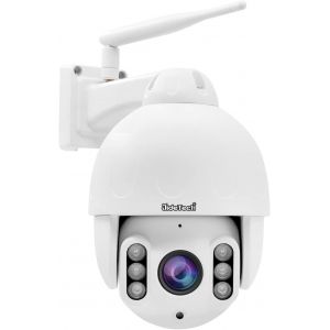 5Mp Caméra Surveillance Wifi Extérieure Ptz, 2.4Ghz Wifi Caméra Ip, Zoom Optique 5X, Détection Humaine, Suivi Automatique, Cloud, 355° 90°, Vision Nocturne Ir, Audio Bidirectionnel, Ip66 - Neuf