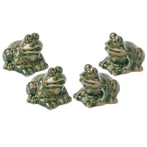 4pcs grenouille bouchons de boulon de toilette,couvercles de boulons de toilette décoratifs - Neuf