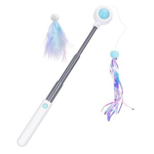 Jouet Interactif Pour Chats Avec Poteaux &Eacute;volutifs Et Pompons - Neuf