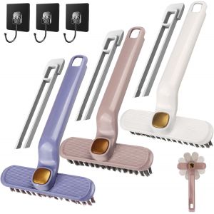 3pcs Brosse Rotative Multifonctions Pour Le Nettodes Interstices,360 Degrés Brosse Rotative Nettodes Interstices,Outil De Nettodes Coins Pour De La Salle De Bain,De La Cuisine - Neuf