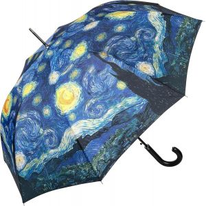 Parapluie Vincent Van Gogh nuit étoilée Canne Grand Robuste Ouverture Automatique - Neuf