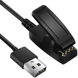 Letnerny-Chargeur Compatible Avec Garmin Forerunner 30 35 35j 230 235 630 645 Music 735xt, Gar-Min Lily, Vivomove Hr Trend, Approach S20, Montre Connectée Accessoire, Câble De Charge 3,3ft 100cm - Neuf