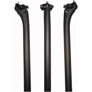 Subzonal-Tige De Selle Carbone De V&eacute;lo 25.4/27.2/31.6 Mm Tige De Selle Vtt Ultral&eacute;g&egrave;re 350mm 400mm Tige Selle Carbone R&eacute;glable Pour V&eacute;lo De Route, Vtt, Bmx, Noir Mat - Neuf