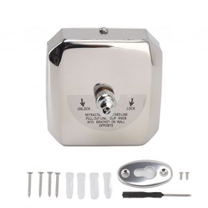 HJLIAN Etendoir a linge retractable en acier inoxydable, robuste, pour interieur et exterieur, 3,8 m/12,5 pi - Neuf