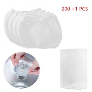 Hjlian Lot De 200 Sacs Filtrants Pour Evier Avec Etui De Rangement Pour Dechets De Cuisine - Neuf