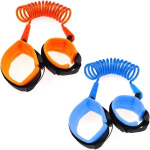 Yemaesre-2pcs Cordons De Poignet Anti-Perte De 1,5 M, Laisse De Sécurité Pour Enfant, Laisse De Sécurité Pour La Marche, Laisse De Sécurité Pour Enfant, Laisse Pour Bébé Pour Activités De Plein Air - Neuf
