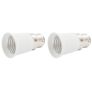 2x B22 Vers E27 Adaptateur De La Douille L'ampoule Lampe - Neuf