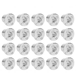 Lot De 20 Bouchons De Protection En Metal Pour Talons Hauts, Accessoires Pour Chaussures, 12/14/17 Mm, Argent, 14 Mm - Neuf