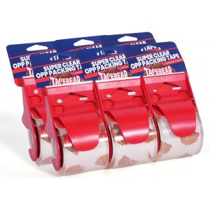 ChenQuanSarl-Ruban Adhésif Silencieux Pour Emballage 48Mm X 20M Avec Dévidoir, Transparence Élevée Ruban Adhésif Déménagement, Bureau Et Stockage, Paquet De 6 - Neuf