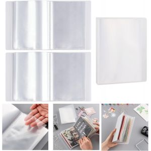 Lot De 40 Pages A6 Transparentes Pour Tampons, Rangement De Photos, Album &Agrave; Cacheter, Classeur, Sac De Rangement, Pour Bricolage, Scrapbooking, Artisanat, Sacs De Collection - Neuf