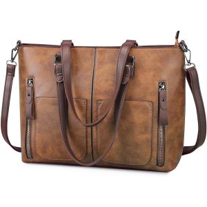 Senior-Sac A Main Femme Cuir Pu Sac Bandoulière Femme Sac Cabas Grande Capacité Tote Bag Sac Femme Elégant Classique Pour Le Travail Shopping Party Voyage[L227] - Neuf