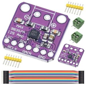 2 pi&egrave;ces MAX98357 I2S classe D amplificateur Audio Module interface de sortie DAC d&eacute;codeur carte pour Arduino avec c&acirc;ble Dupont - Neuf