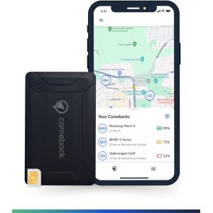 NouvelHorizonstore-Comeback 4G GPS Tracker sans abonnement avec Carte SIM, Suivi en Direct pour Voiture, Moto et Camping-Car Magn&iquest;&iquest;tique/Montage Suivi en Direct Application Android et iOS Temps r&iquest;&iquest;el e - Neuf