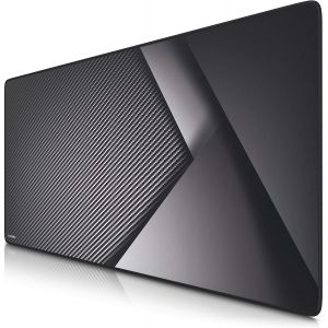 Tapis de Souris Gaming Carbon 900x400mm - sous-Main Bureau Gamer Extra Large XXL en Tissu, Base antidérapante - Précision, Vitesse et Confort - pour Tous Types de Souris et Claviers - Neuf