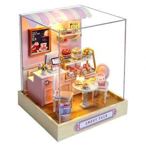 Kit de maquette de maison miniature en bois Cute Room Puzzle 3D a monter soi-meme, style Sweet Talk - Neuf