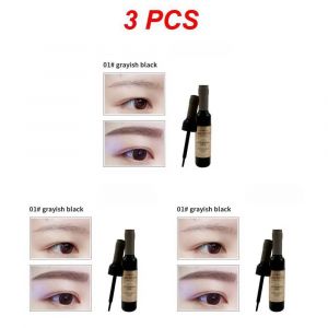 Couleur Henn&eacute; Sourcil Gel Cr&egrave;me Femmes Maquillage Sourcils Teinte Sourcils Imperm&eacute;able Tatouage Stylo Brosse Kit Colorant Cosm&eacute;tiques.Style A 3Pcs - Neuf