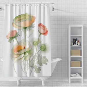 Rideaux De Douche Pour Salle De Bain,Tissu Imperm&eacute;able,Style Nordique Moderne,180X200 240X180 Retenues Aa.Yls-0070800.120X180Cm - Neuf