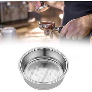 KAL-Porte Filtre 51Mm, Panier Filtre À Café 51Mm, Filtre À Café En Acier Inoxydable Panier Filtre Sans Pression À Une Couche Accessoires Pour Café - Neuf