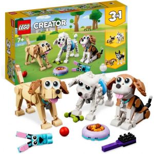 Eryi-31137 Creator 3-En-1 Adorables Chiens, Figurines De Teckel, Carlin, Caniche, Jouet De Construction Pour Enfants Dès 7 Ans, Cadeau Pour Les Amoureux Des Chiens - Neuf