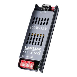 Transformateur 220V 12V LED Driver 100W,Convertisseur Alimentation AC 220V DC 12V 8.3A,Adaptateur Transfo Convient pour piloter des ampoules LED MR11 G4 MR16 GU5.3 des Bandes (12V,100,Watts) - Neuf