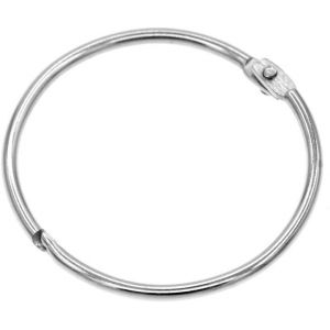 Uaa-Anneaux De Rideaux Ouvrables En Métal, 20 Pcs Anneau Ouvrir Douche 50 Mm Anneaux Rideau À Ouvrir Grand Pour Salle De Bain, Fenêtres, Scrapbooking, Marqueur De Score - Neuf