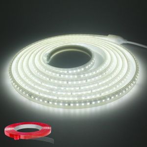Bande Led 20m, Tr&egrave;s Lumineux Ruban Led 220v 230v Sans Transformateur Etanche Ip65 Bande De Led 120 Leds/M, 6000k Bandeau Avec Interrupteur, Blanc Froid[Rub9221877] - Neuf