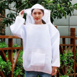 Veste À Capuche D'apiculteur - Air Cotton Out Pure White Vêtements De Protection Vêtements D'abeille Chapeau D'abeille - Neuf