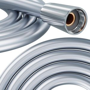 Flexible de douche 200cm MADE IN GERMANY avec double protection anti-torsion. Ultra flexible tuyau de douche, anti-torsion et sécurité avec protection anti courbure G1/2 - Neuf
