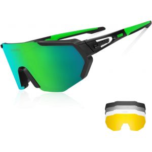 Lunettes De Sport Polarisées Pour Hommes Femmes Avec 3 Ou 5 Lentilles Pour Le Cyclisme, La Pêche, Le Golf, La Conduite[Z1103] - Neuf