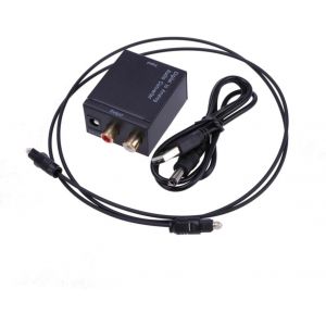 Convertisseur Audio Analogique Spdif R avec Câble pour TV et DVD Prise Jusqu à Khz et Bits - Neuf