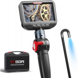 MEVRONISSHOP-Endoskopkamera mit Licht Endoscope Camera - Endoskop 6,2mm Inspektionskamera 4,3"" HD 720P Rohrkamera, Kameras mit 6 LED, IP67 Wasserdicht 2M Halbstarre Kabel Teleskopkamera Kfz Werkzeug - Neuf