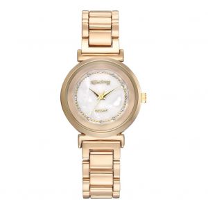 Montre A Quartz Tendance Avec Bracelet En Alliage Et Cadran En Marbre Pour Femme (Dore) - Neuf