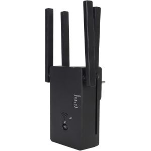 lbgwp60-Extension Wifi 1200 Mbps Pour Bureau À Domicile, Extension De Signal Wifi Double Bande 5G, Amplificateur Internet Wifi Ap Sans Fil Avec 4 Antennes, Jusqu'À 105 Appareils - Neuf