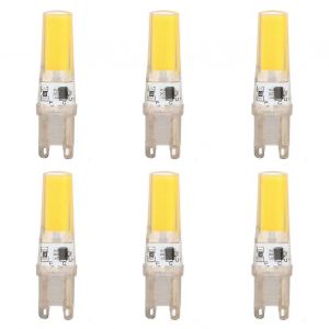 6pcs G9 Led Ampoule Cob Dimmable Professionnel G9 Led Ampoule Remplacement Pour Appliques Murales Lampes de Table 220V Lumière Chaude - Neuf