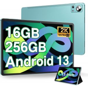 ChenQuanSarl-Tablette Android 13 Os 11 Pouces Avec 16Go Ram 256Go Rom 1Tb Extensible, 2K Fhd Tablette Avec Trois Caméras 5Mp+13Mp+2Mp, 8 Cores 2.0 Ghz, 5G Wifi, 8600 Mah, Bt 5.0, Gps, Port Casque Usb - Neuf