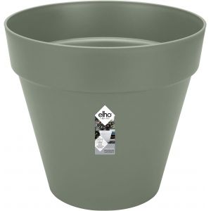 TEPPE-Loft Urban Rond 40 - Pot De Fleurs pour Extérieur - Plastique 100% recyclé - Ø 38.5 x H 35.3 cm - Vert/Vert Pistache - Neuf