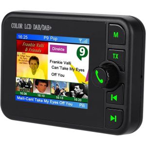 Radio Dab de Voiture LCD Couleur 2,4 Pouces,Dab 170-240 MHz/FM 87,5-108 MHz,Grand &eacute;cran LCD,Lecture de Musique,Radio FM Num&eacute;rique - Neuf