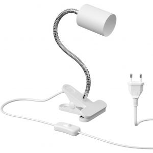 Subzonal-Lampe &Agrave; Pince, Col De Cygne Waika, Interrupteur, Blanc Mat, 1x Gu10 Max. 15w - Neuf