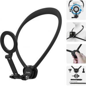 Lbgwp60-Se 2.0 Support De Cou, Support Magnétique Pour Iphone Et Android, Sangle De Poitrine, Support De Téléphone Vidéo Pov Mains Libres Pour Iphone 16 15 14 13, Caméra D'action Android Samsung - Neuf