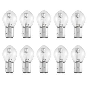 &Eacute;clairage De Moto 10x Ampoule De Phare 12v 35w B35 Ba20d Verre Adapt&eacute; Pour Gy6 Vtt Cyclomoteur Scooter - Neuf