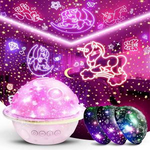 BNHGC-Cadeaux Licorne pour Filles, Jouets Licorne pour 3 4 5 6 7 8 Ans Filles Cadeau Filles 2-9 Ans Licorne veilleuse Enfants Filles 3-8 Ans bébés Filles Licorne projecteur Lampe Enfants - Neuf