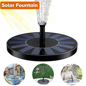 Fontaine à eau, pompe à eau solaire 1,5 W, panneau solaire, fontaine à eau, bain d'oiseaux, petit bassin, décoration de jardin - Neuf