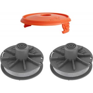 Bobine de rechange pour débroussailleuse 5307-20,6,1 m x 1,65 mm pour débroussailleuse EasyCut ComfortCut PowerCut SmallCut (2 bobines + 1 housse) - Neuf