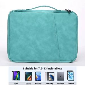 Sac Portable Pour Ipad Pro 11 12.9 Ipad 7 8 9 Gen Air 4 5 Ipad Tablette Sac Pour Samsung Galaxy Tab S7 Fe S8 S9 Plus A8 S6 Lite Étui.Cashmere Green.For 12.9-13 Inch - Neuf